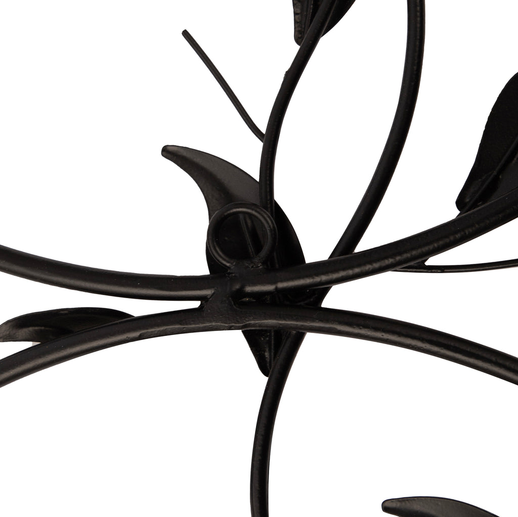 Golden Leaf Metal Wall Art