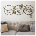 Golden Leaf Metal Wall Art