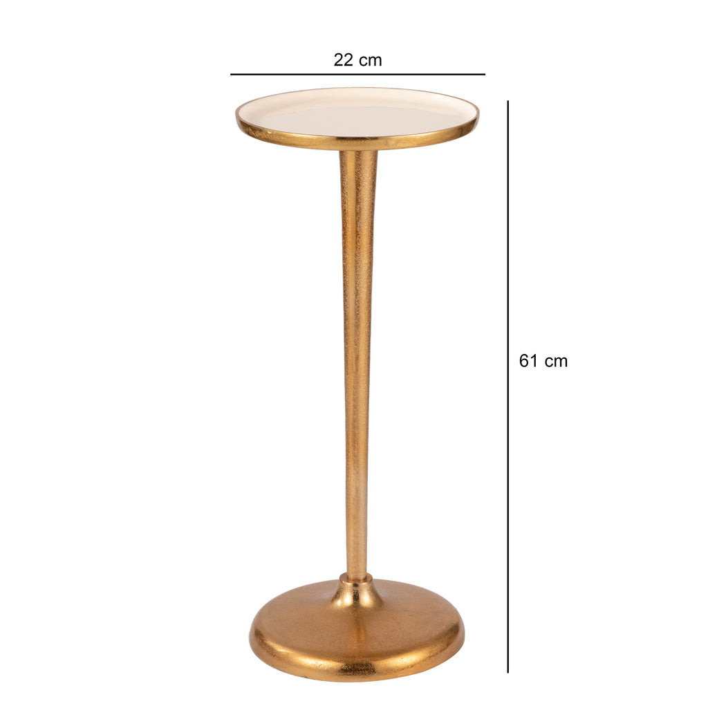 Minimal Gold Round Side Table