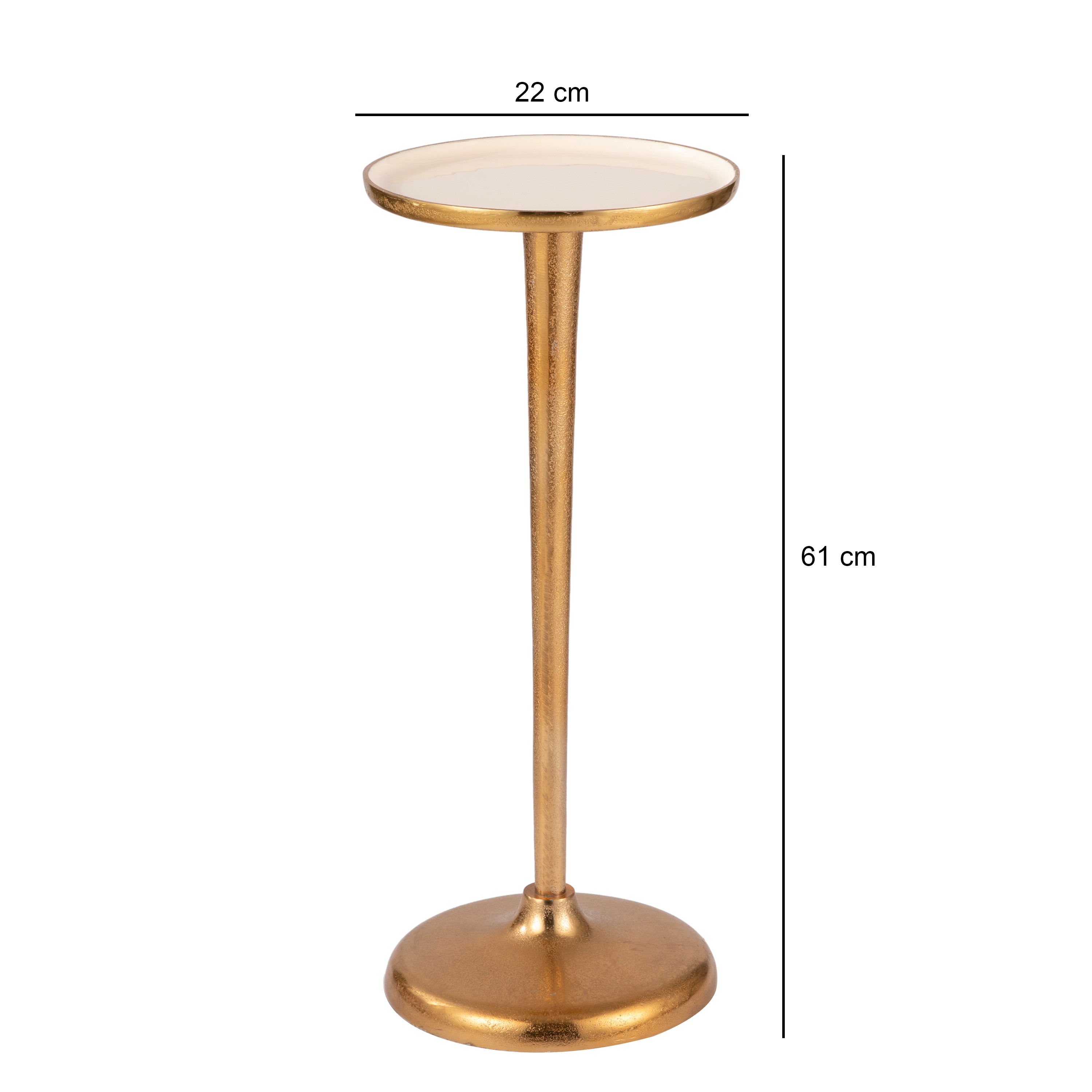 Minimal Gold Round Side Table