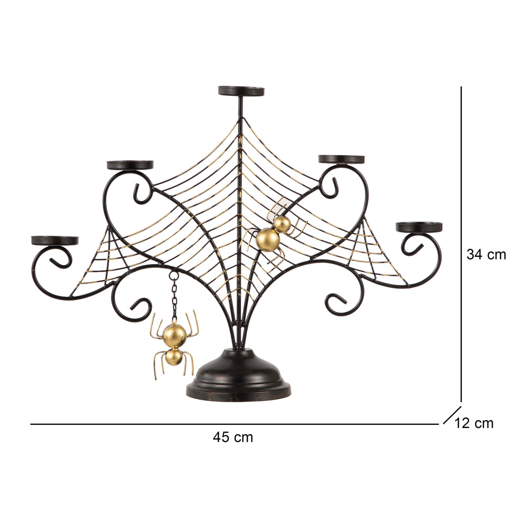 Spider Web Metal Candle Stand Style 4