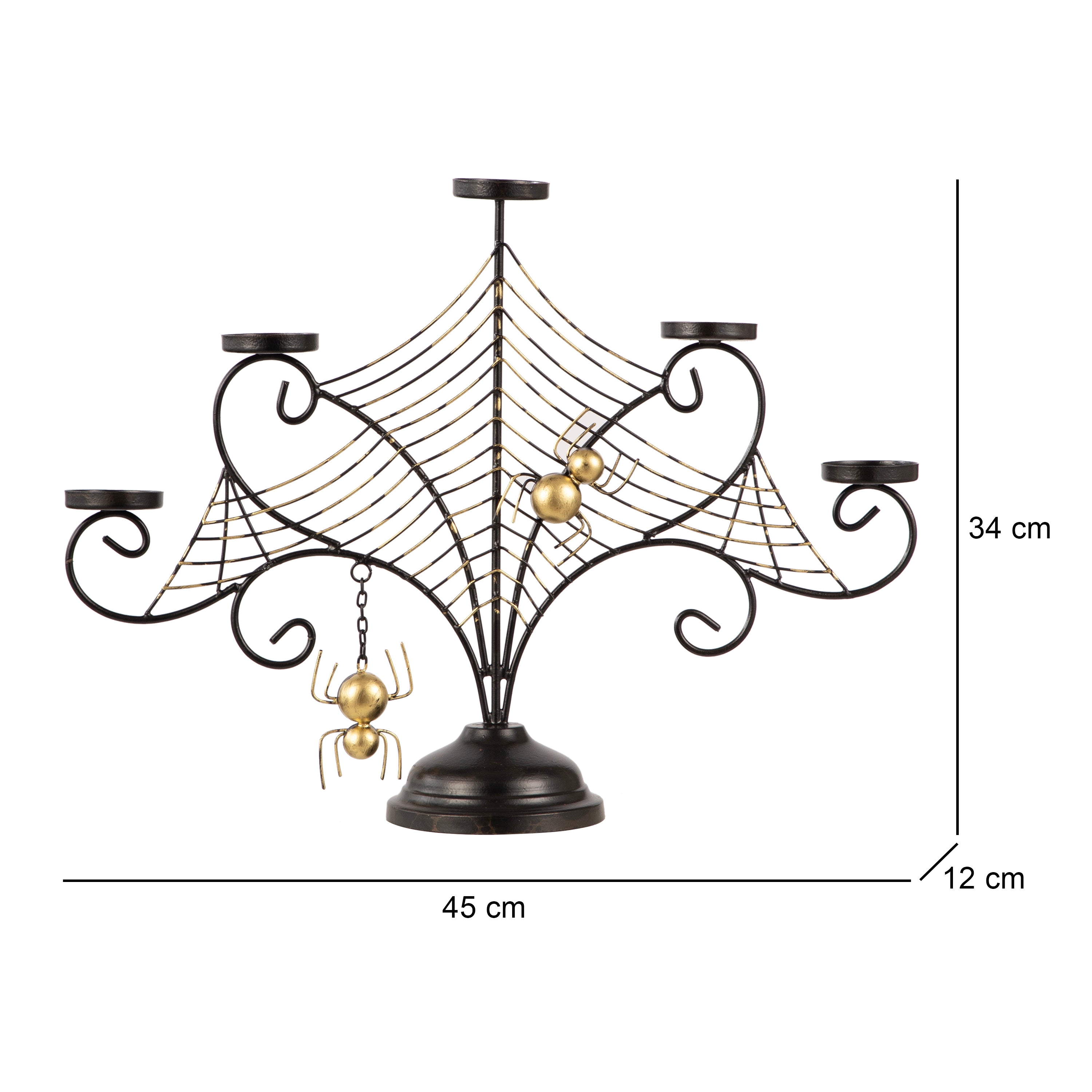 Spider Web Metal Candle Stand Style 4