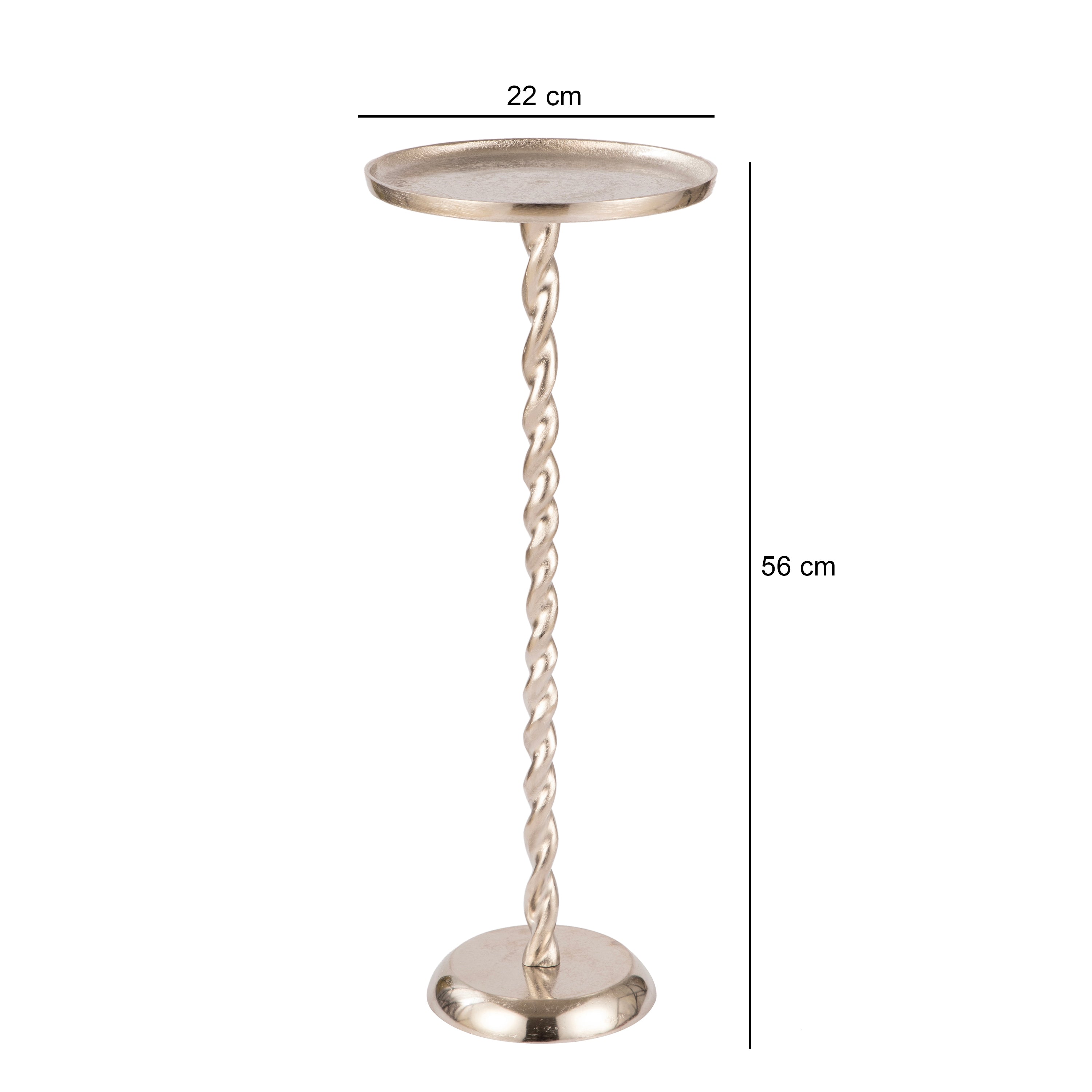 Twisted Stem Accent Table