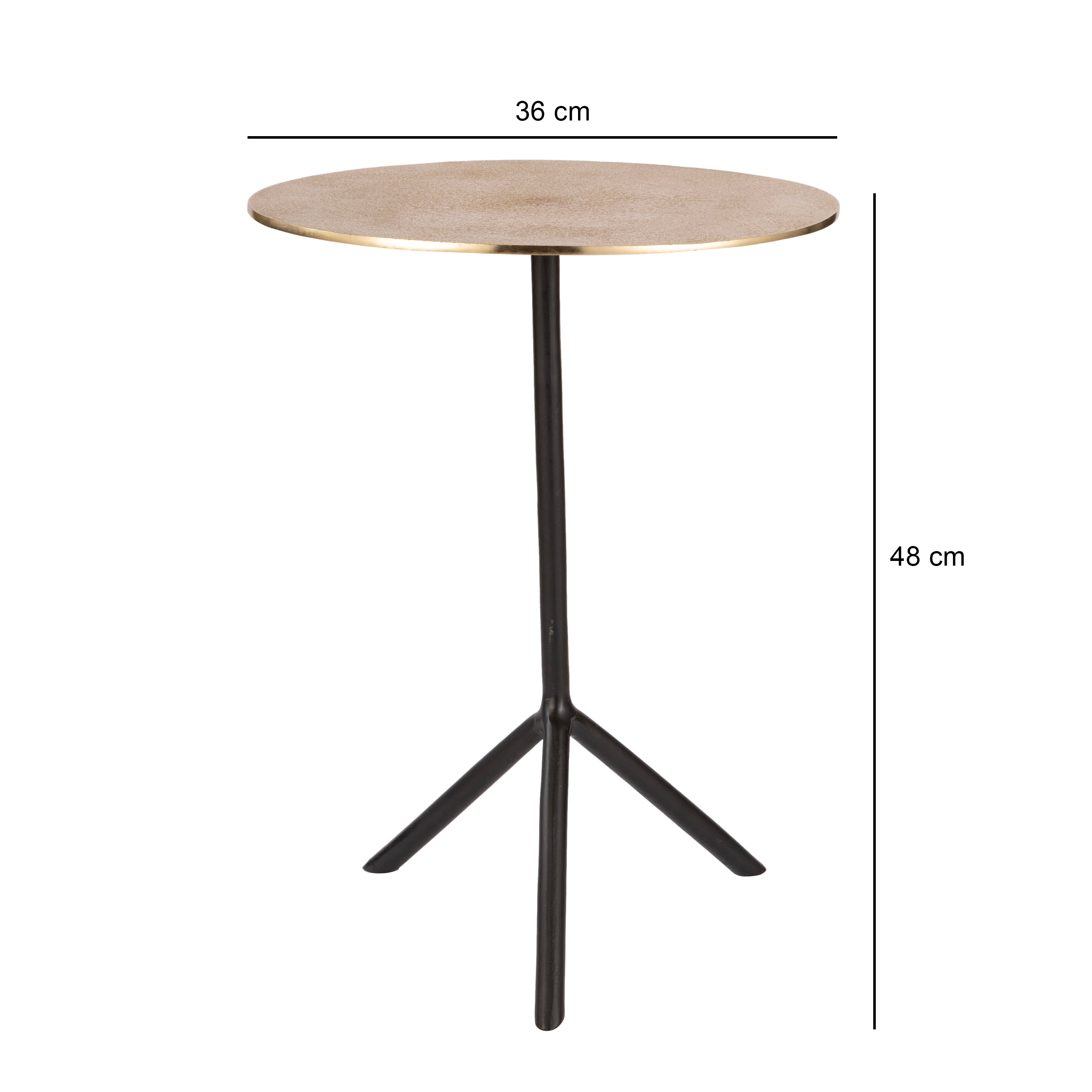 Minimal Round Metal Side Table