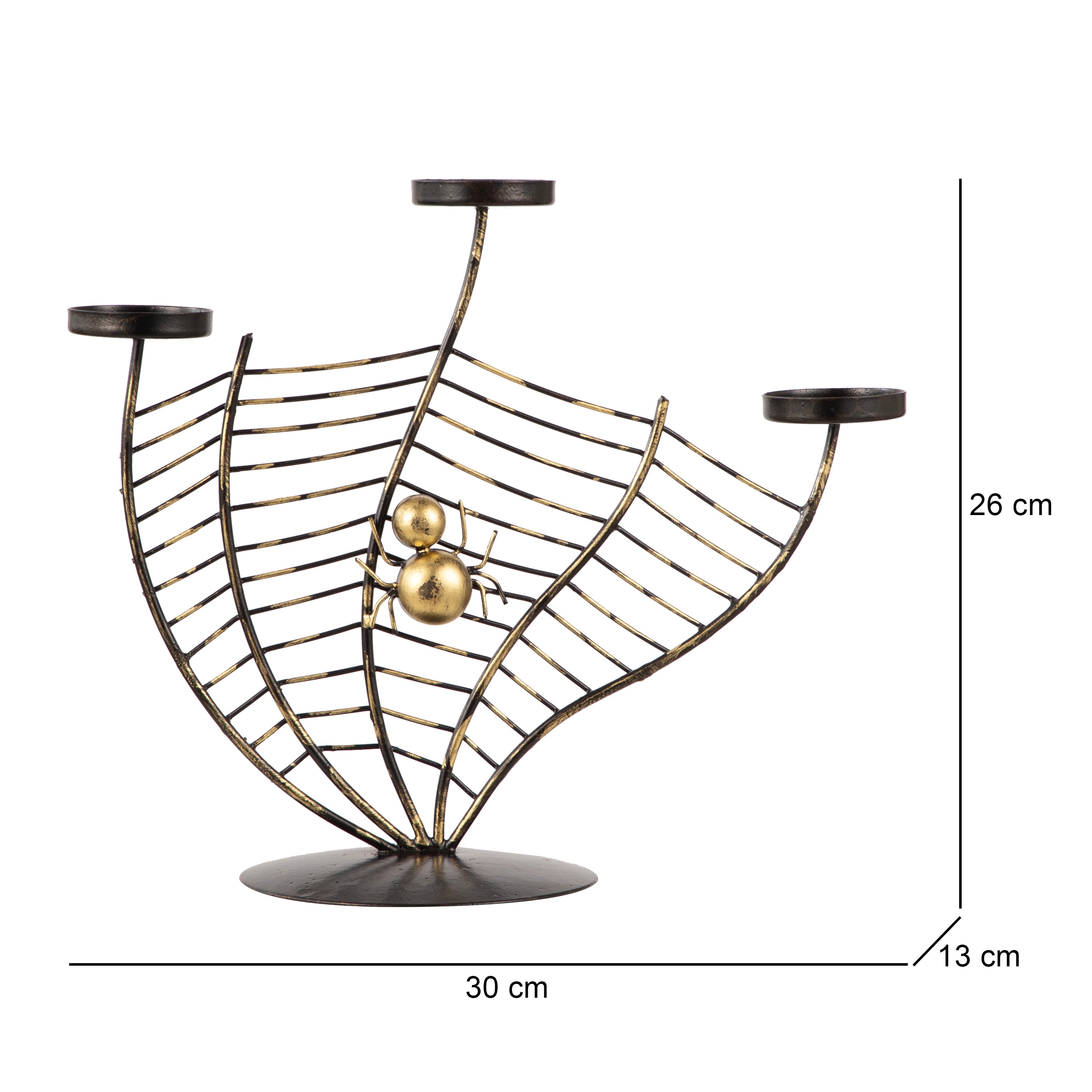 Spider Web Metal Candle Stand Style 3