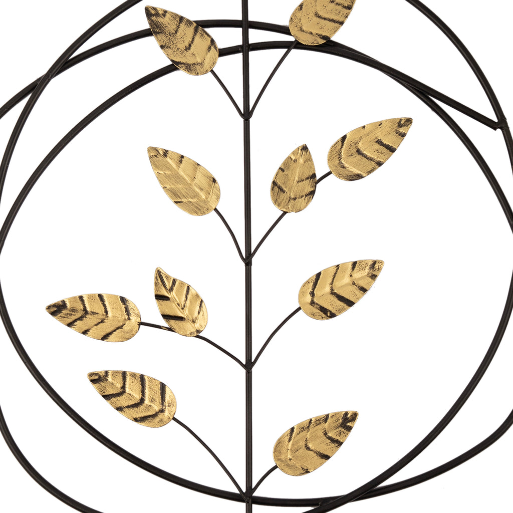 Botanical Leaf Metal Wall Art Set
