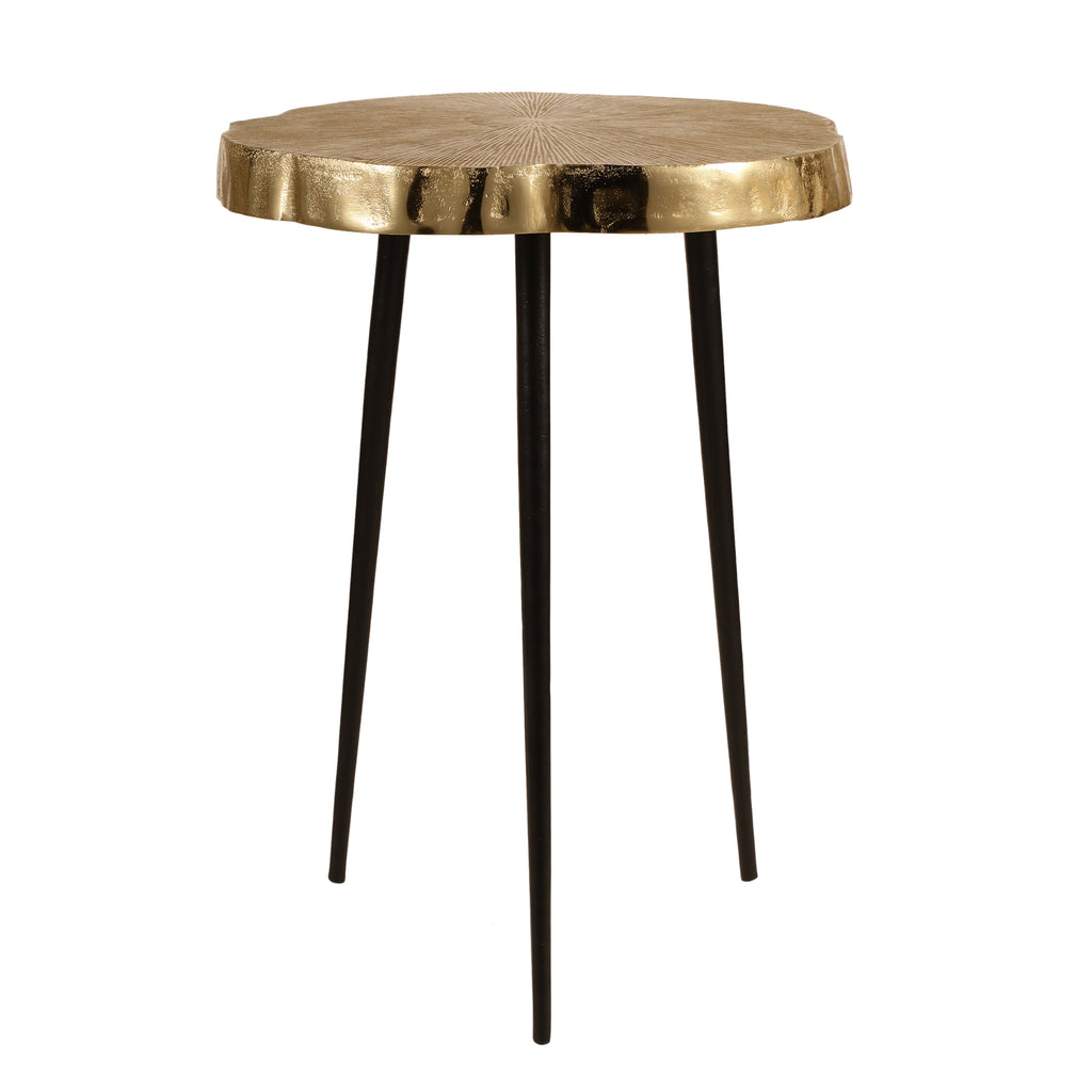Hammered Gold Side Table