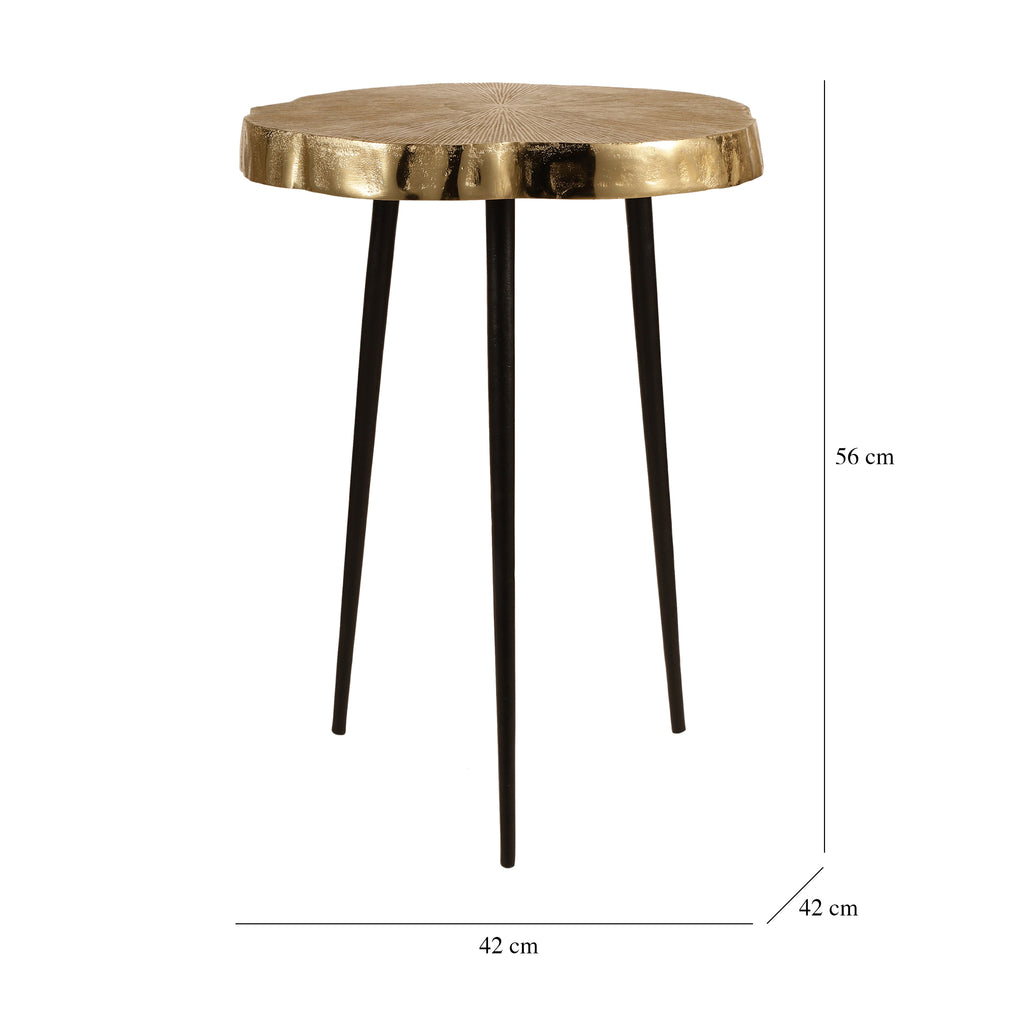 Hammered Gold Side Table