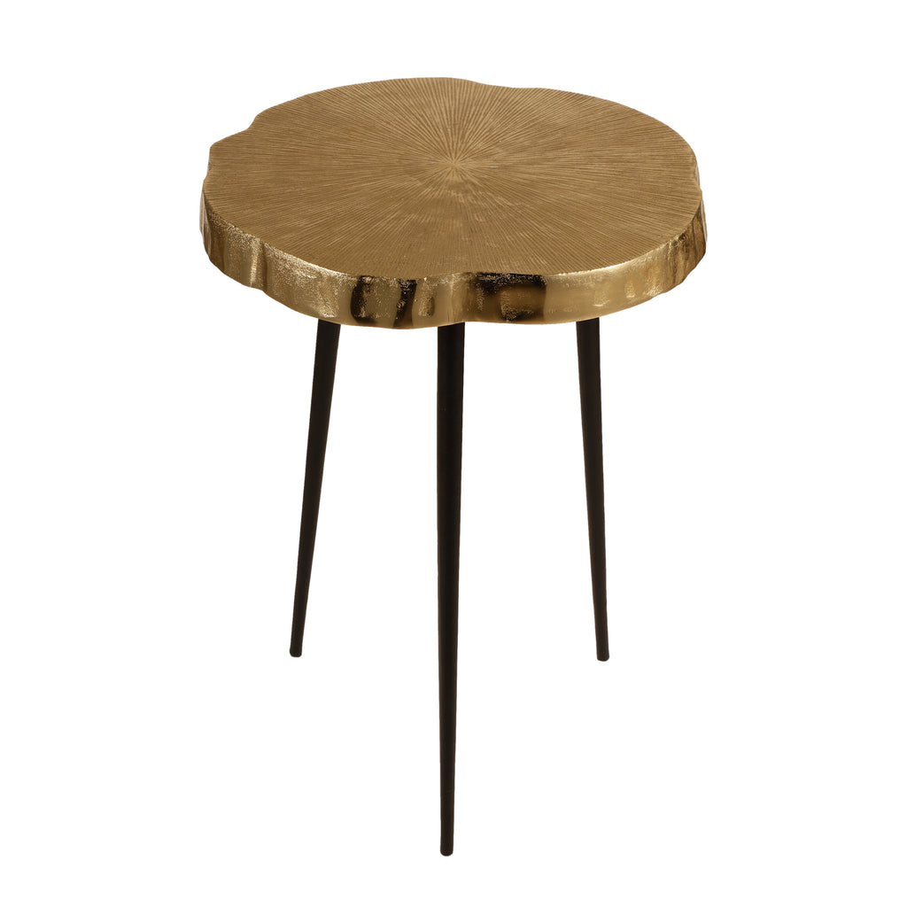 Hammered Gold Side Table