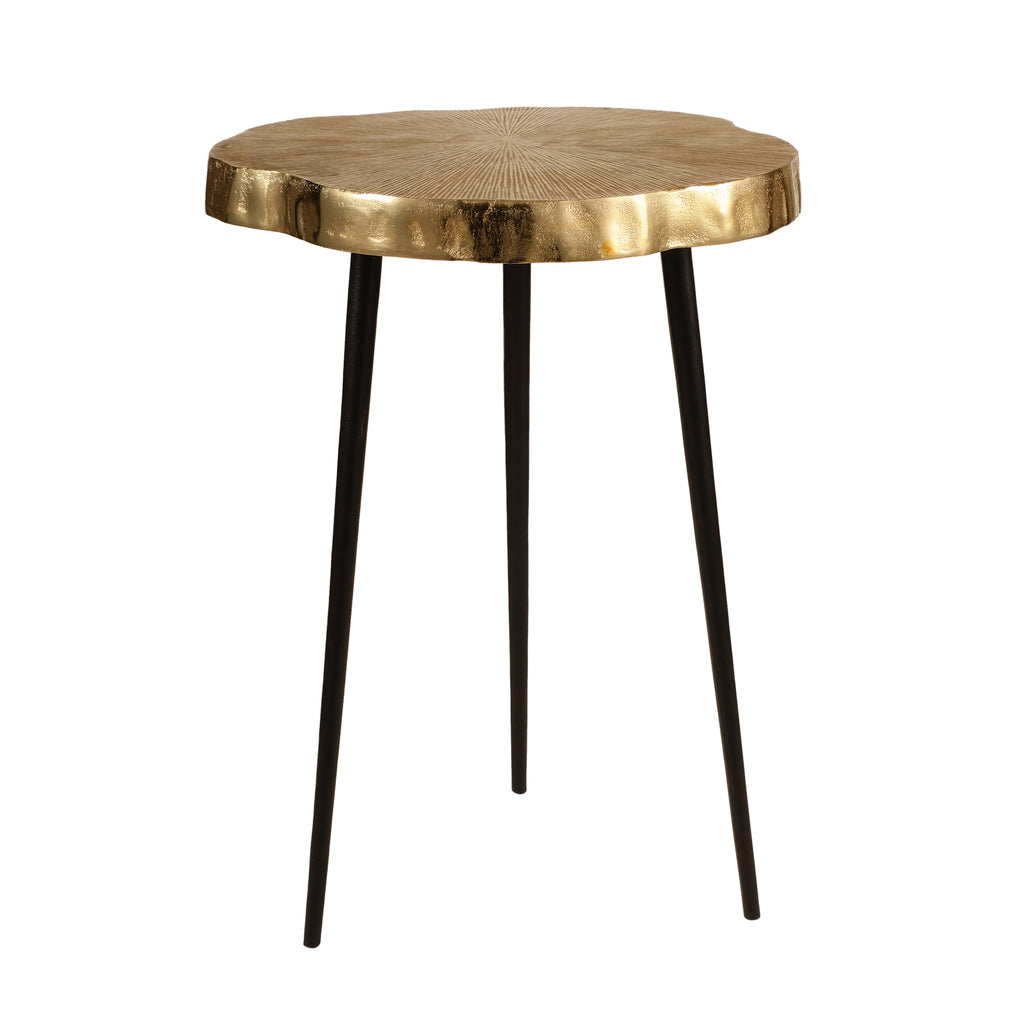 Hammered Gold Side Table