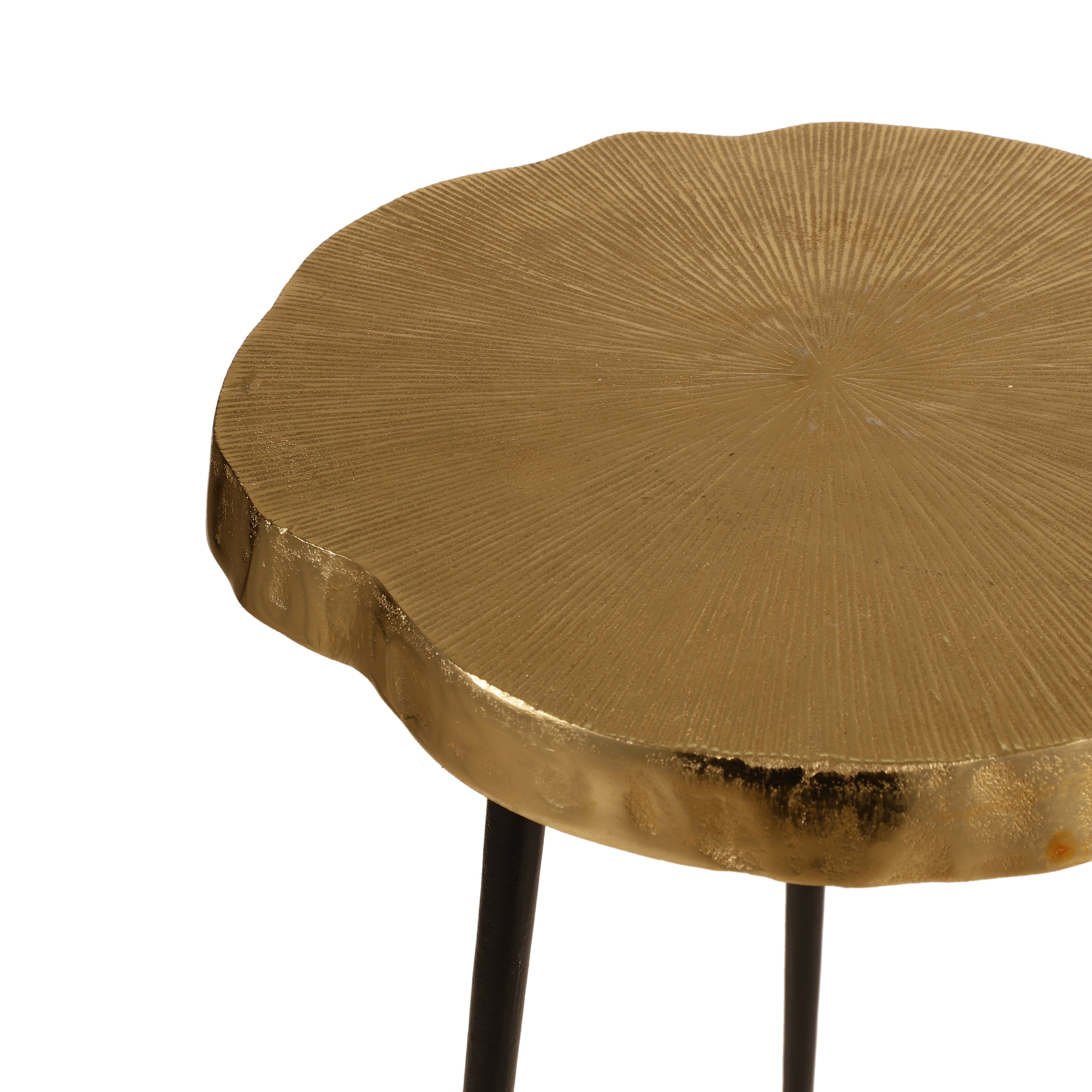 Hammered Gold Side Table