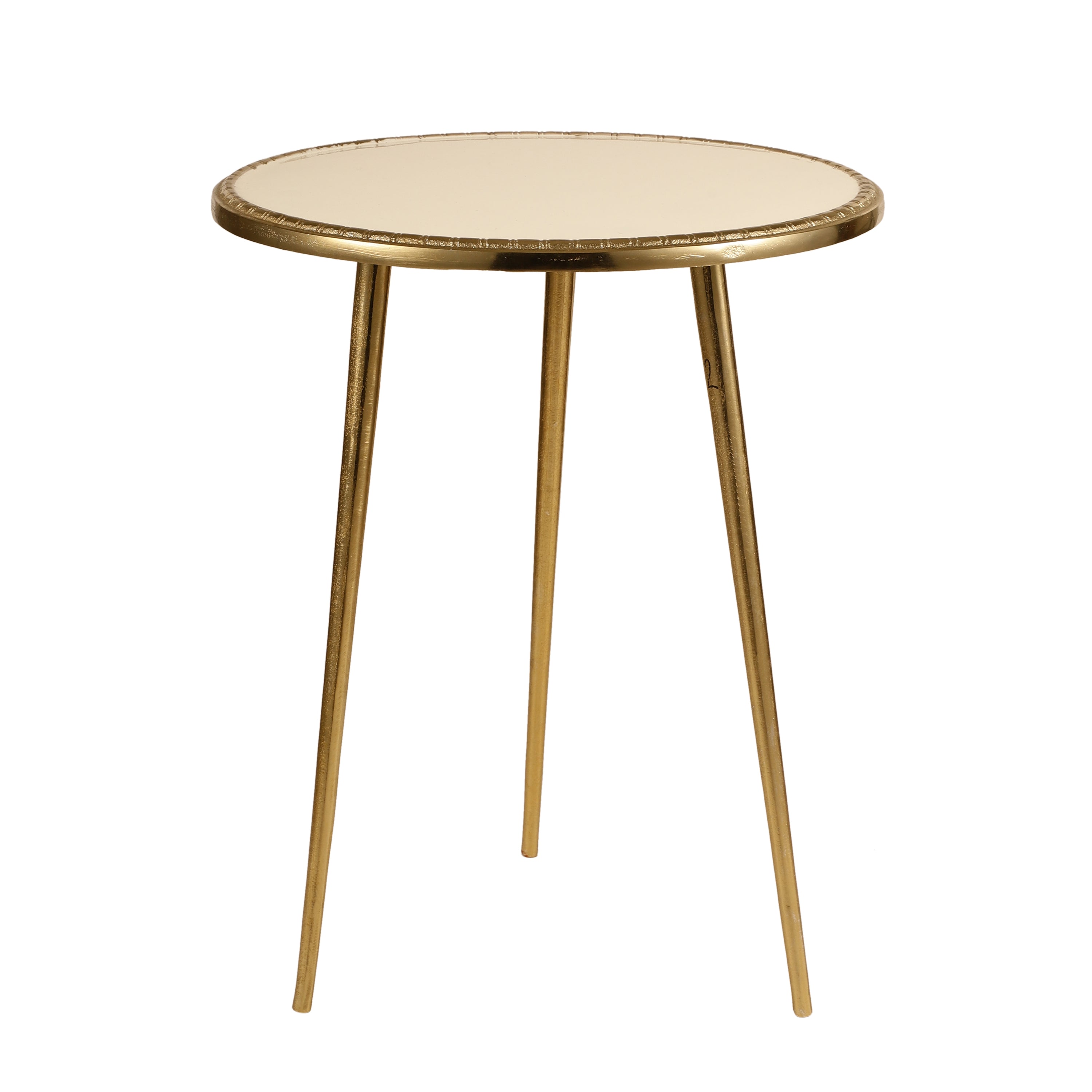 White Gloss Round Side Table