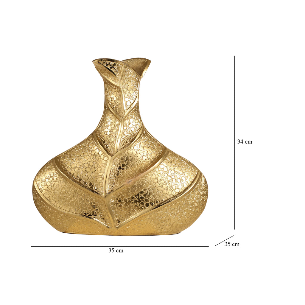Royal Filigree Gold Decorative Vase Large