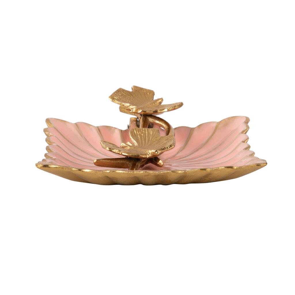 Blush Butterfly Decorative Tray
