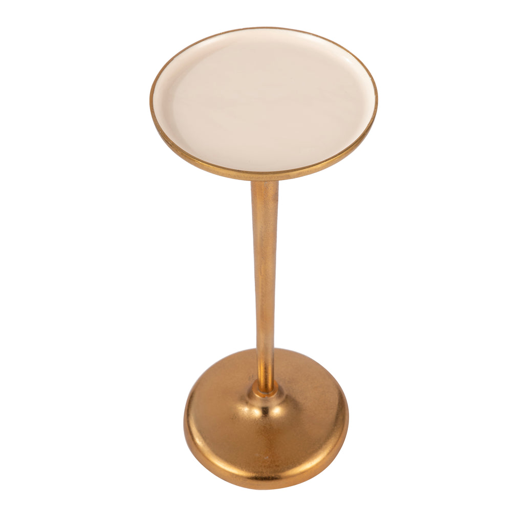 Minimal Gold Round Side Table