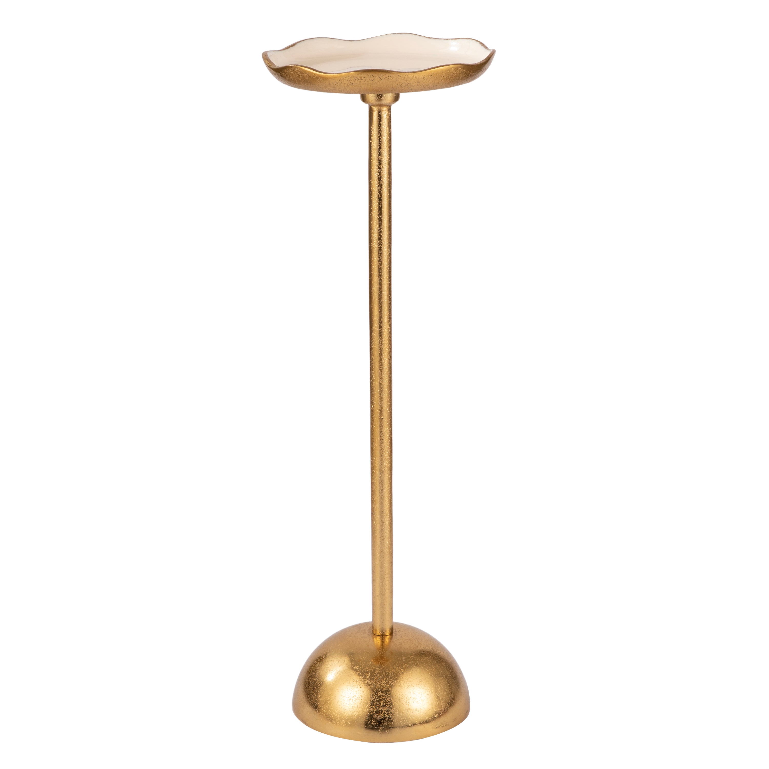Classic Gold Pedestal Side Table
