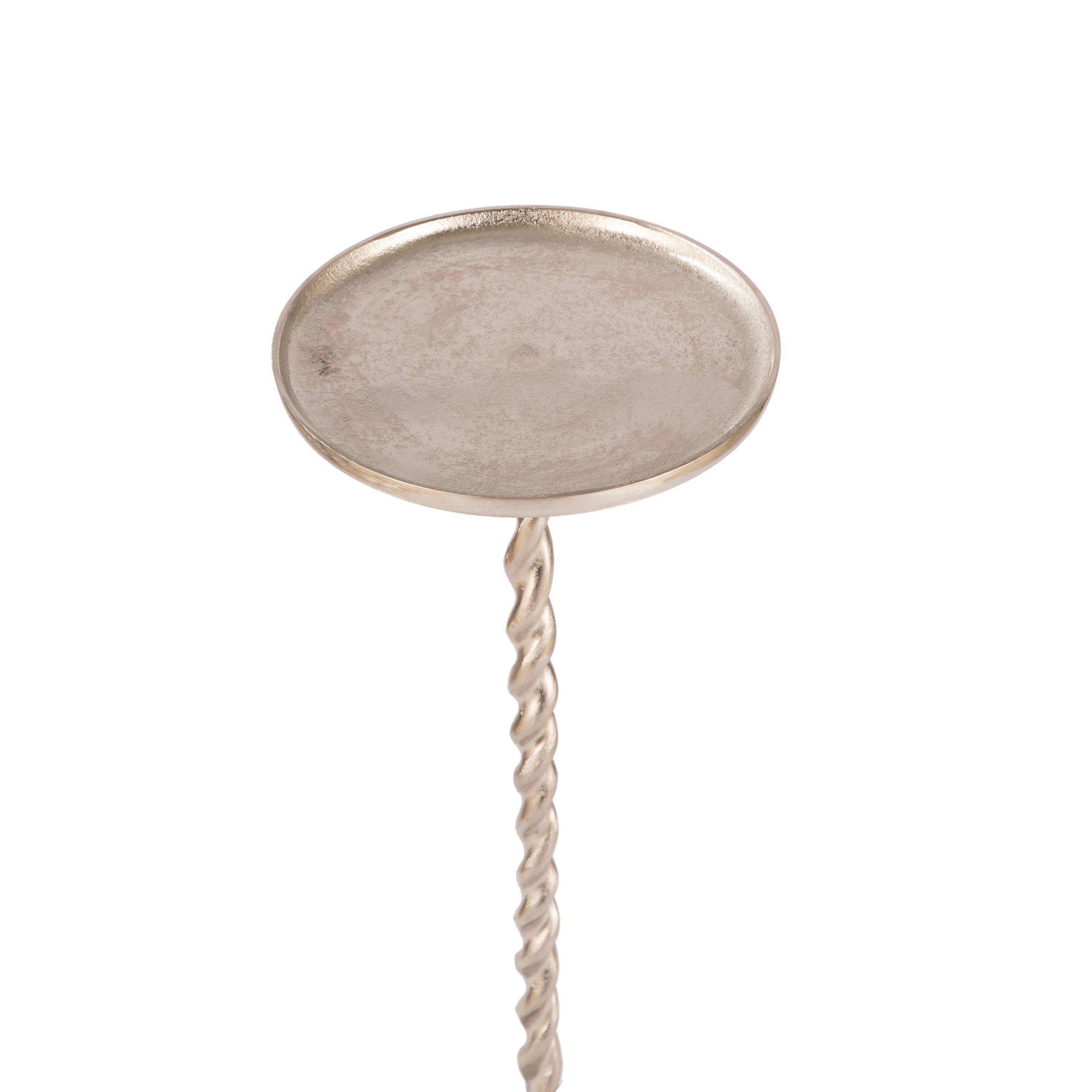 Twisted Stem Accent Table