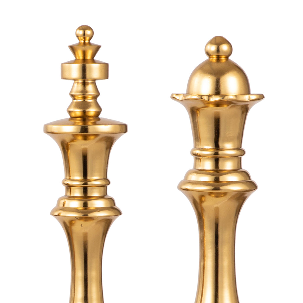Royal Gold Chess Piece Décor Set Large