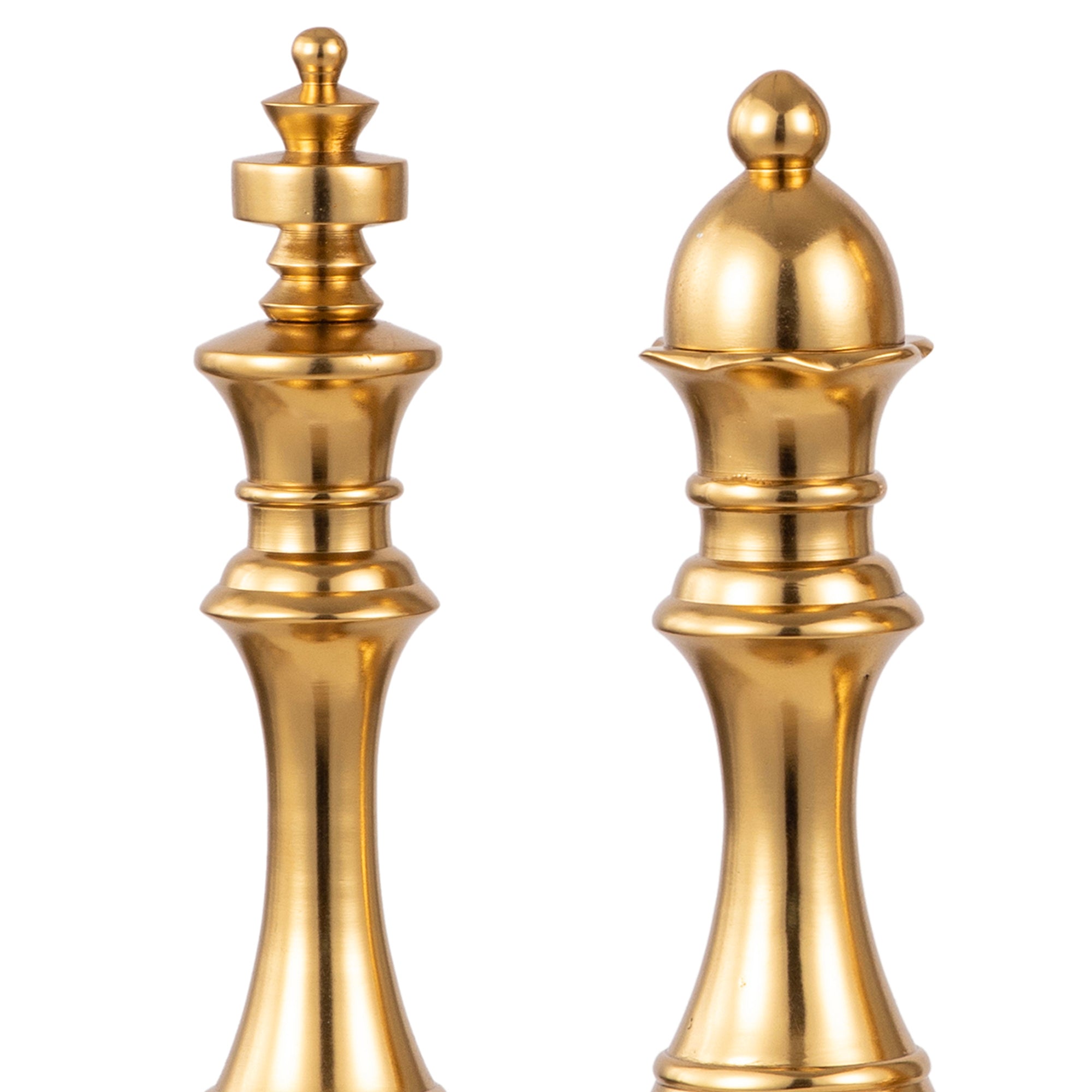 Royal Gold Chess Piece Décor Set Small