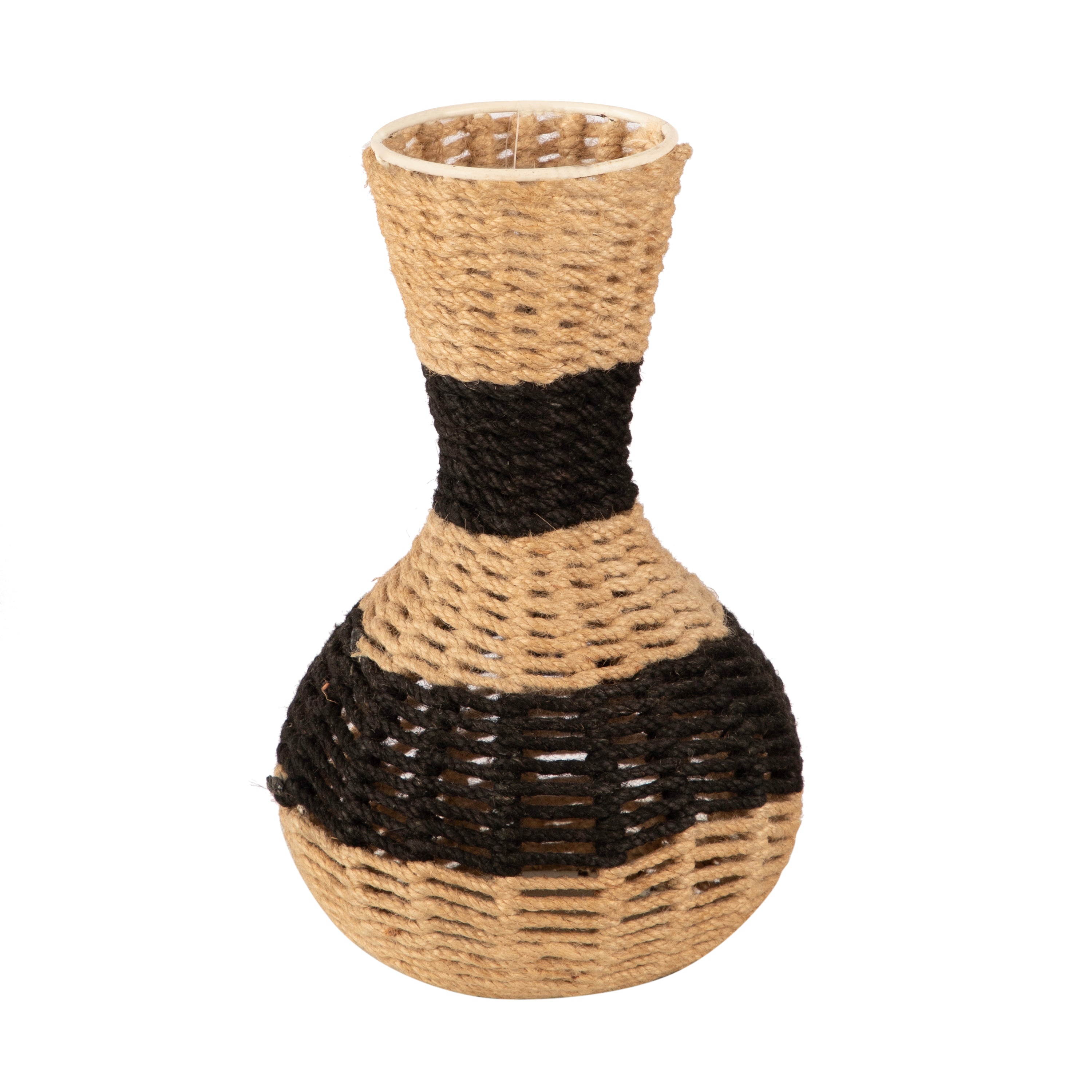 Jute Round Base Decorative Vase