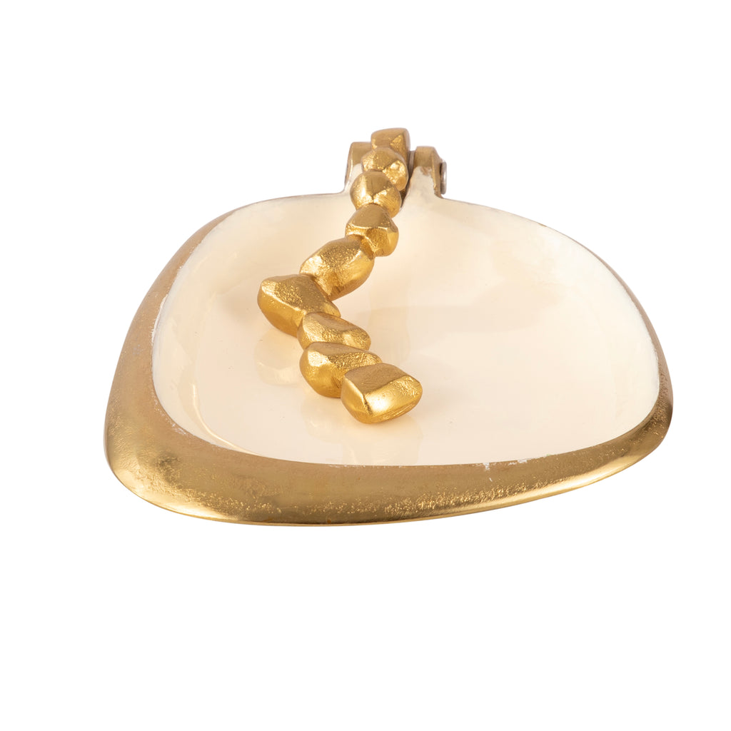 Aurora Gold Glass Serving Tray