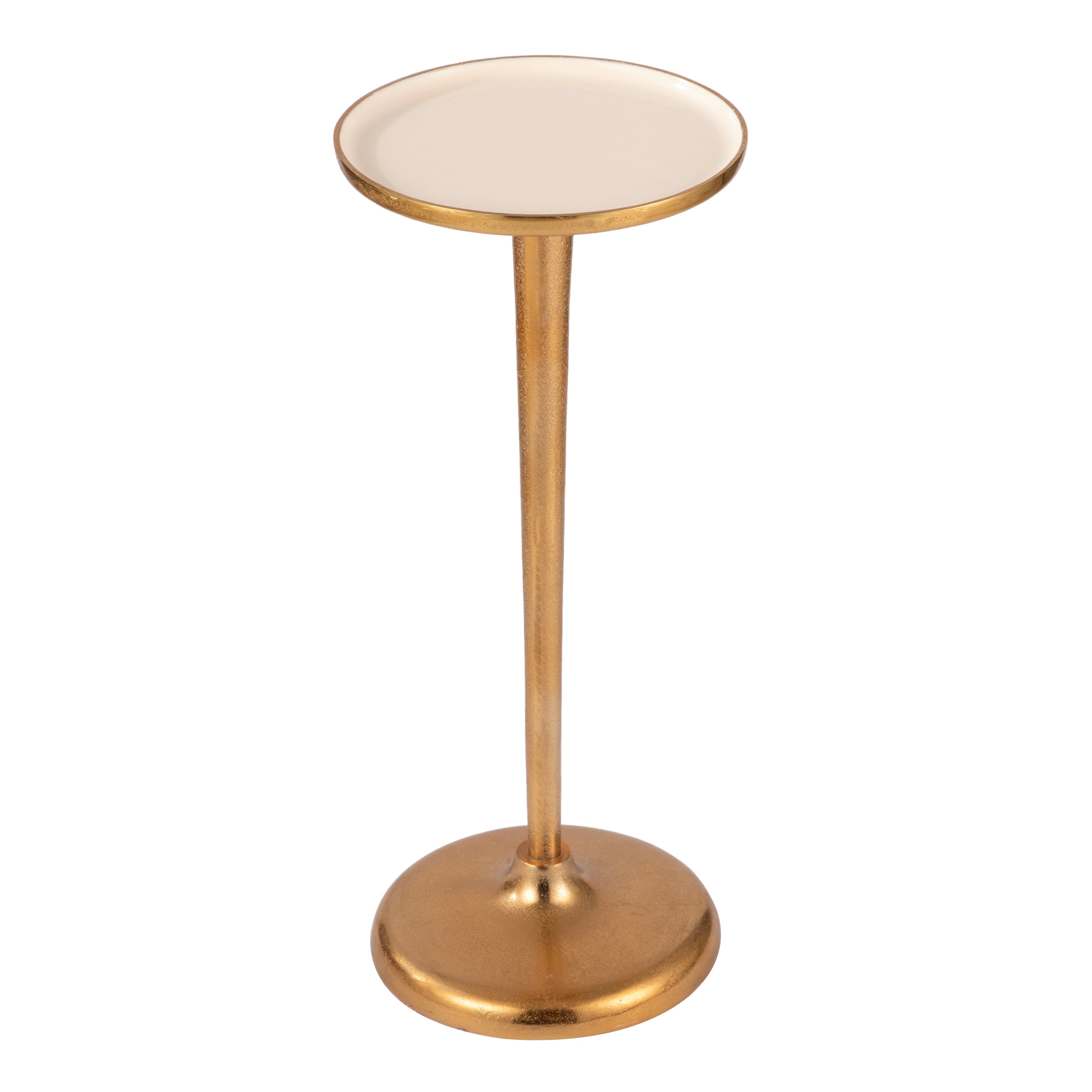 Minimal Gold Round Side Table