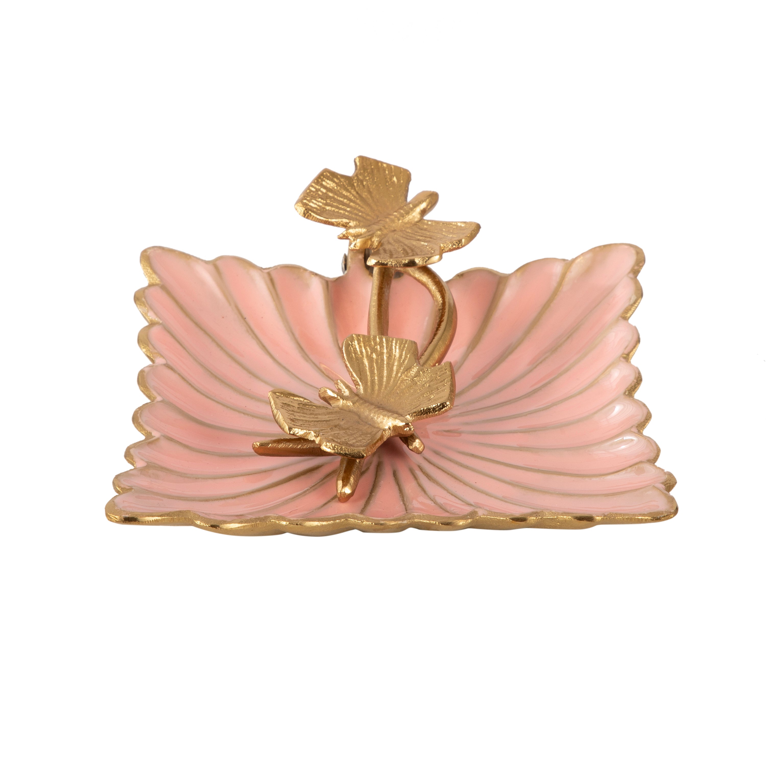 Blush Butterfly Decorative Tray