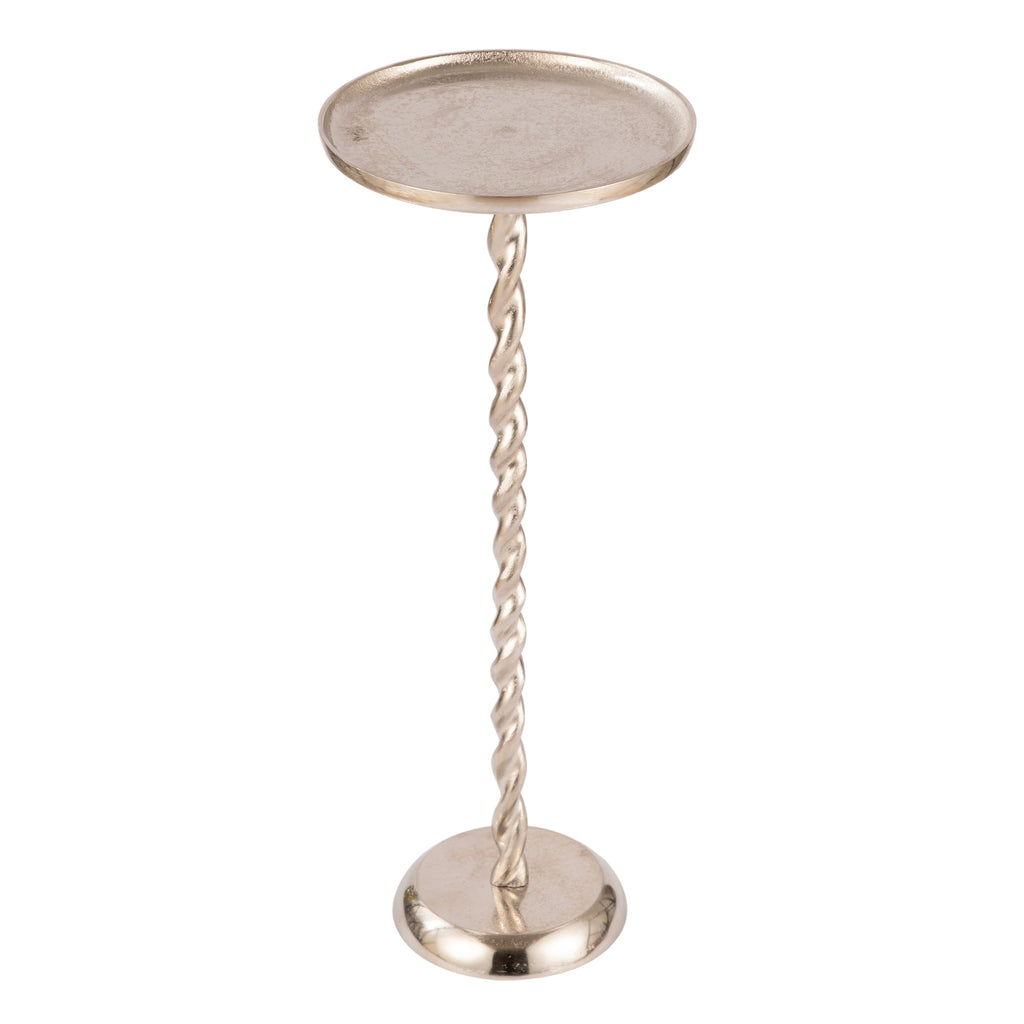 Twisted Stem Accent Table