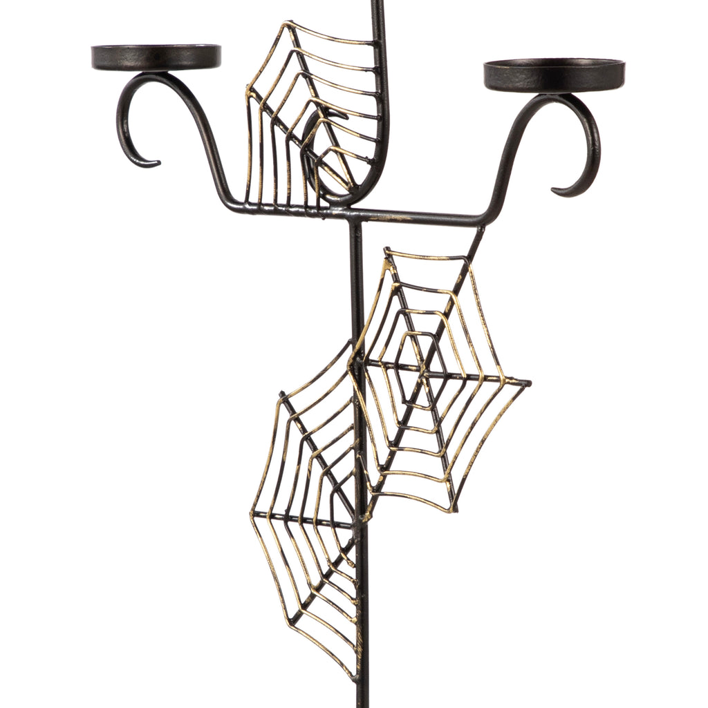 Spider Web Metal Candle Stand