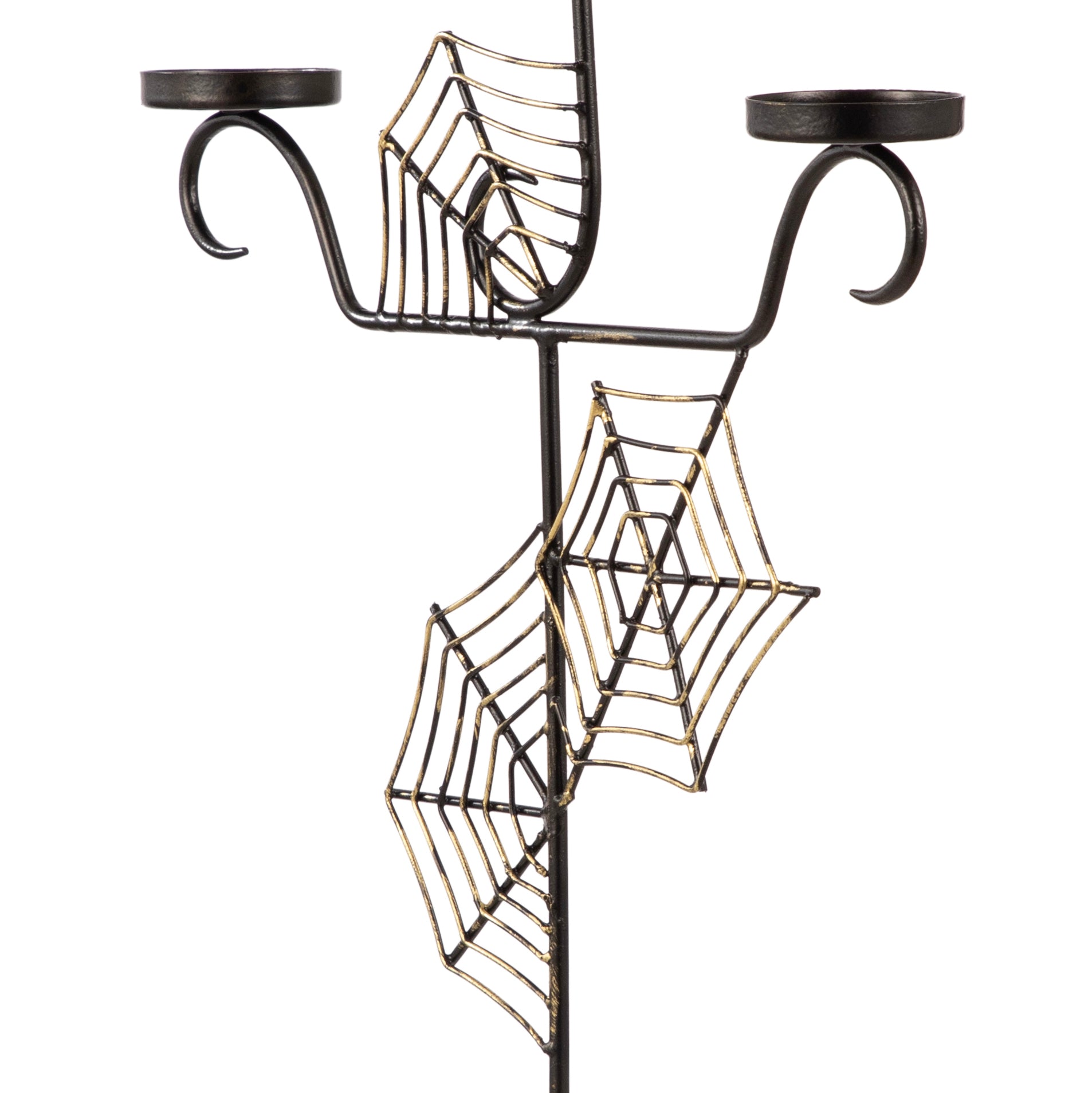 Spider Web Metal Candle Stand