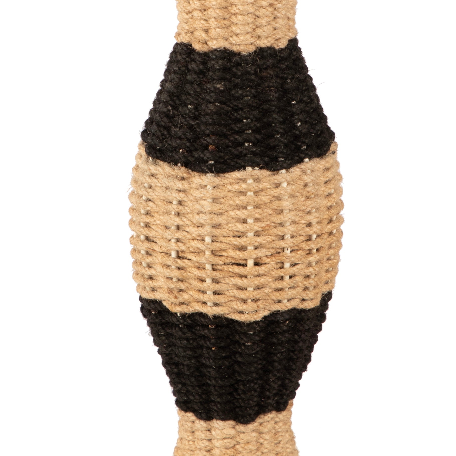 Tall Jute Textured Floor Vase