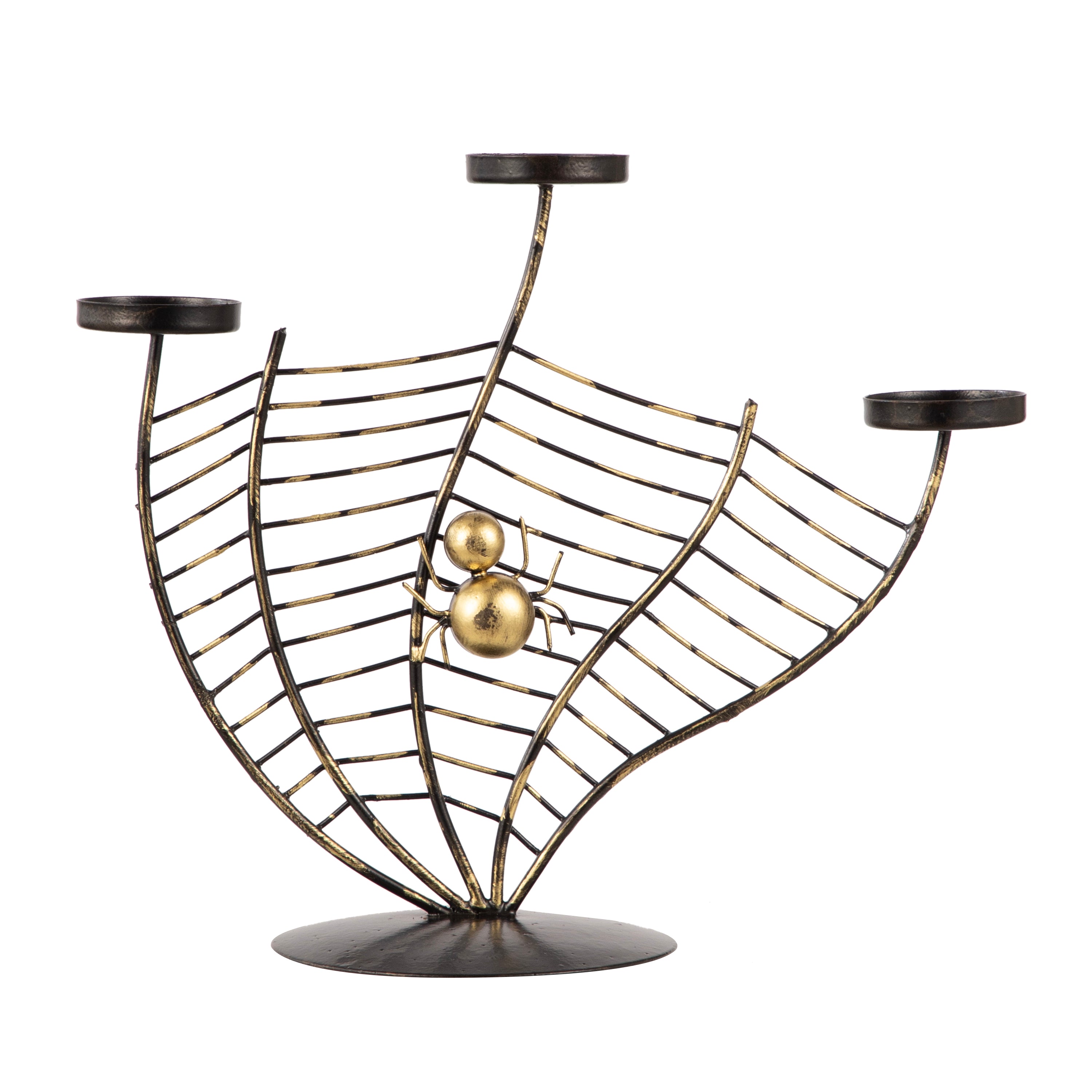 Spider Web Metal Candle Stand Style 3