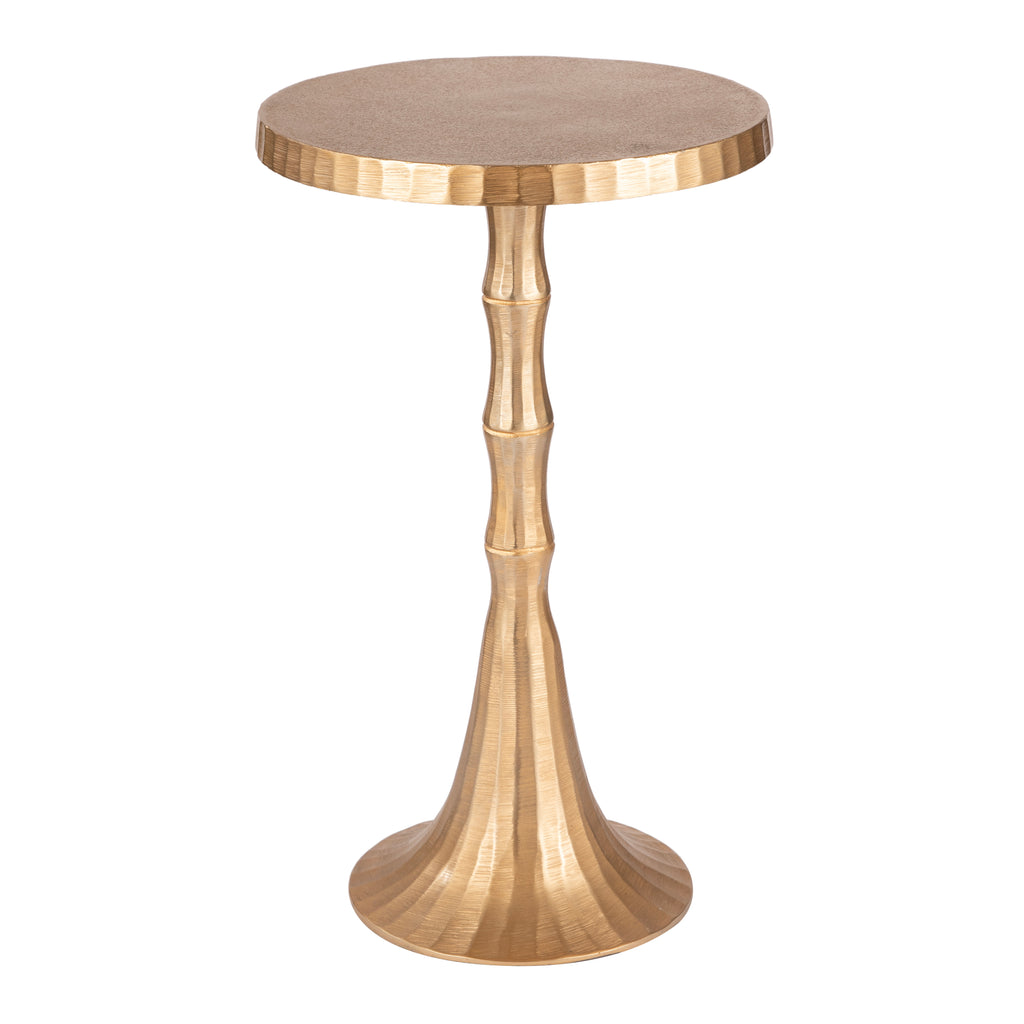 Textured Pedestal End Table