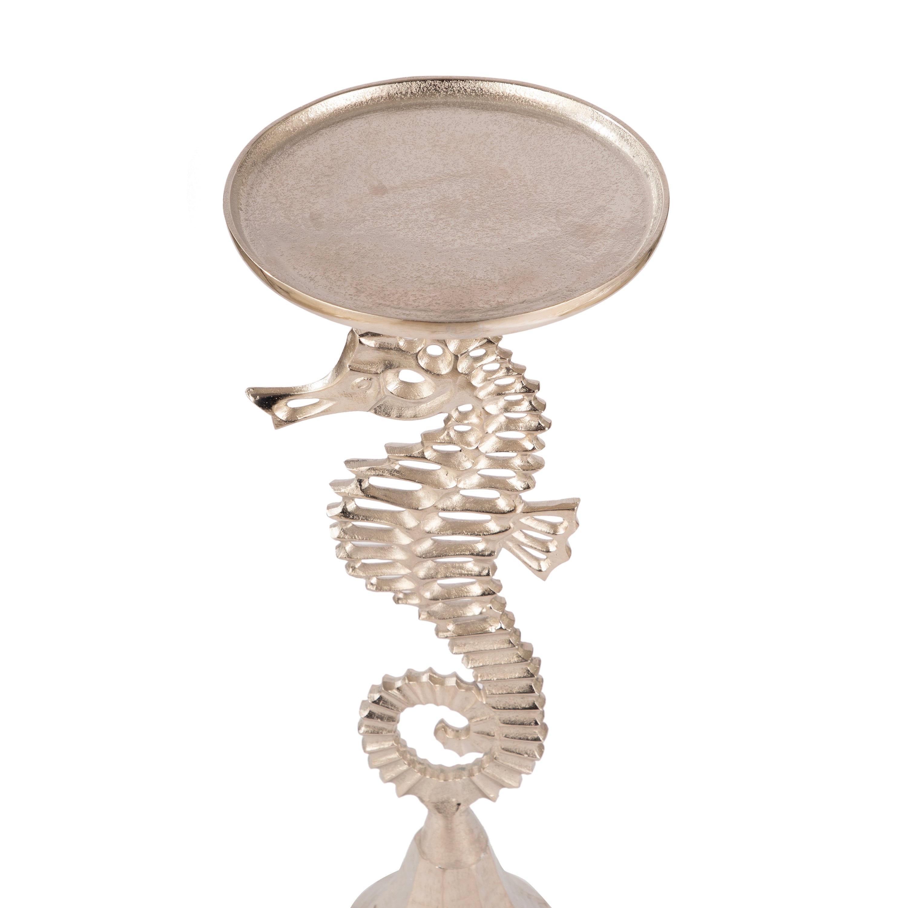Coastal Seahorse Accent Side Table