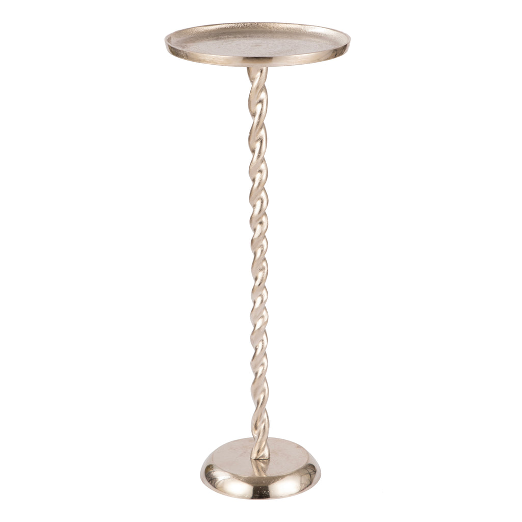 Twisted Stem Accent Table