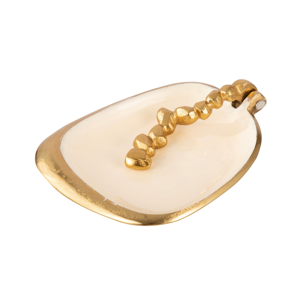 Aurora Gold Glass Serving Tray
