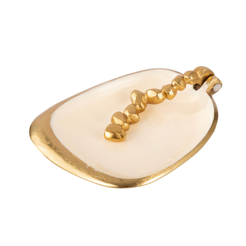 Aurora Gold Glass Serving Tray