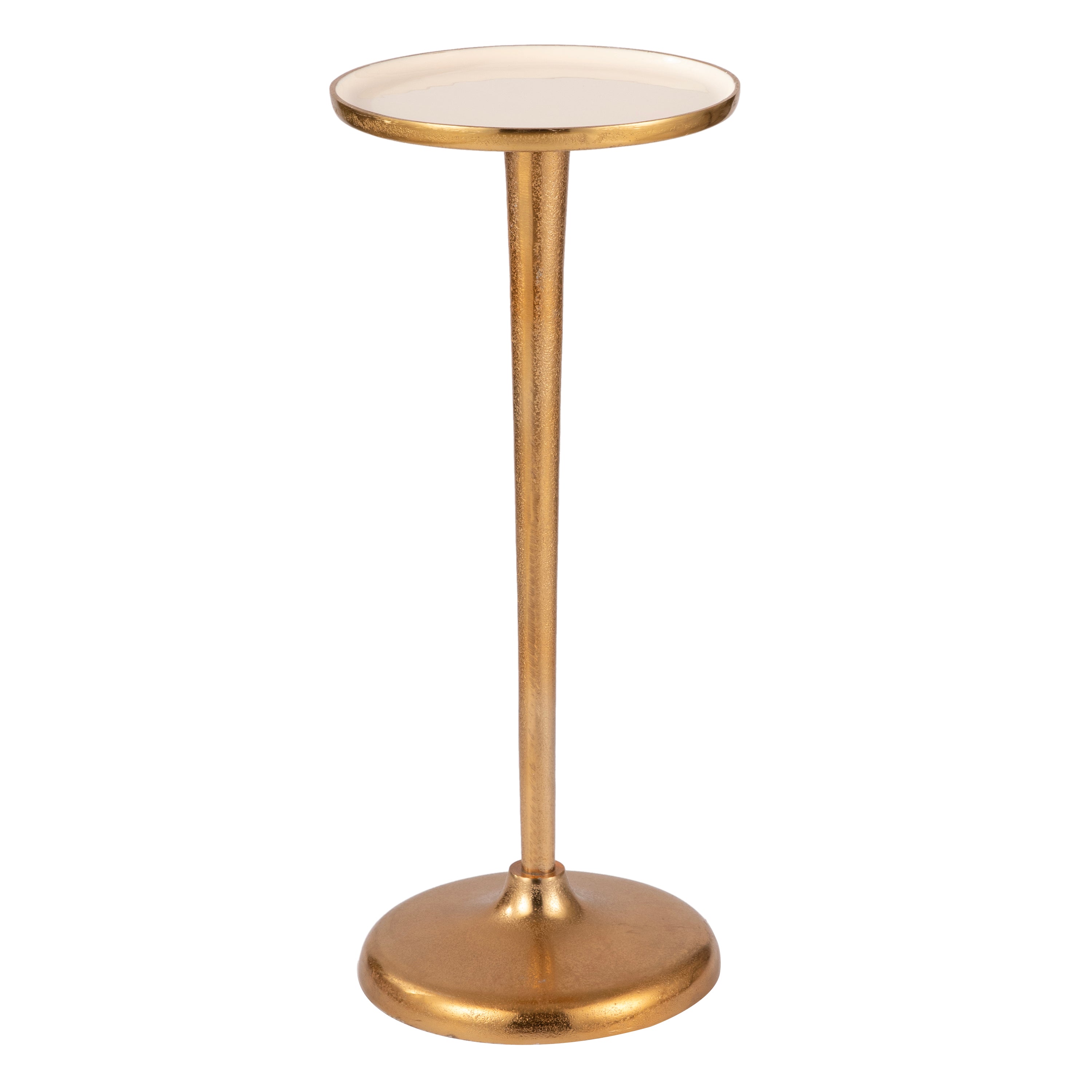 Minimal Gold Round Side Table