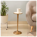 Minimal Gold Round Side Table