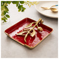 Botanical Gold Napkin Holder Tray