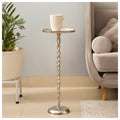 Twisted Stem Accent Table