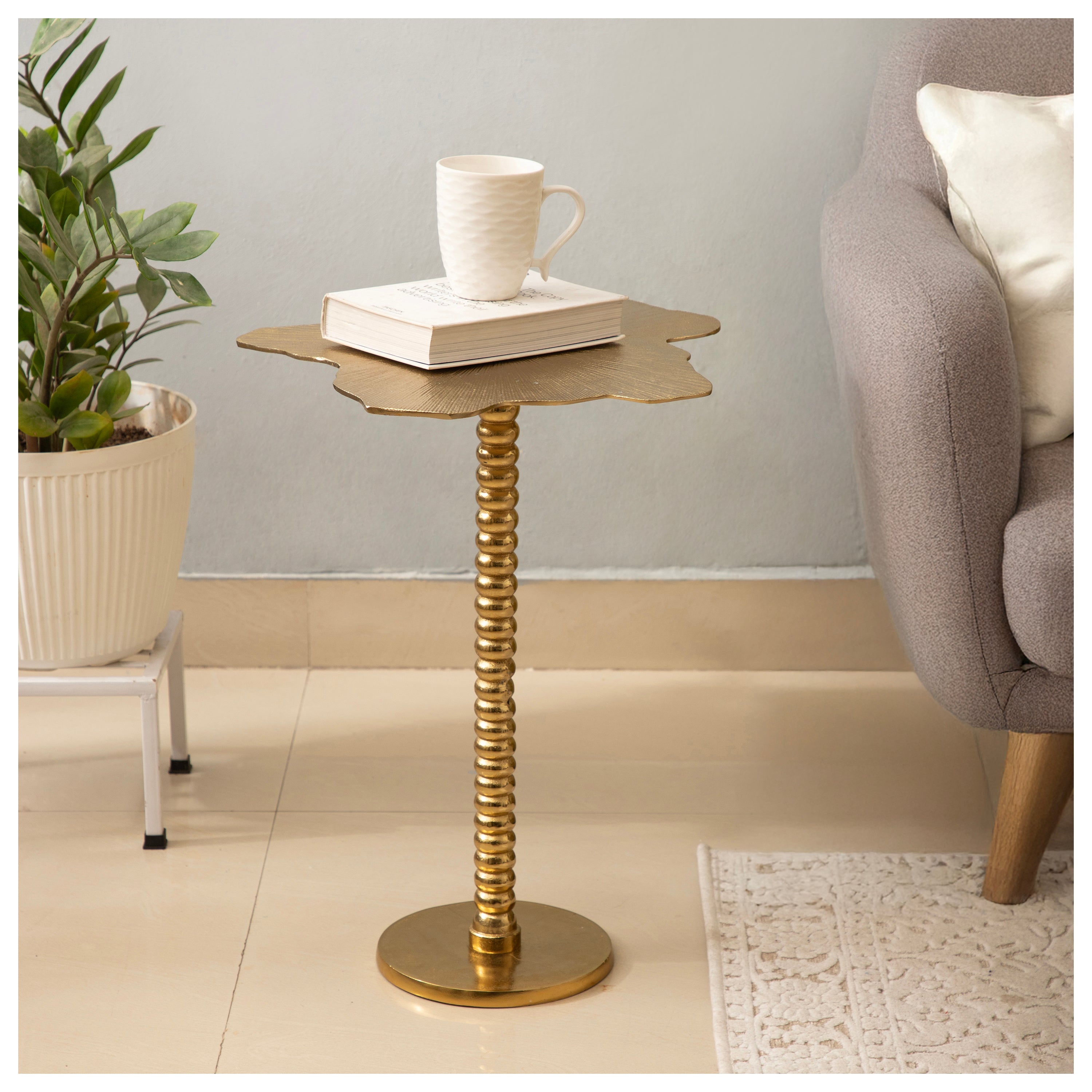 Floral Edge Accent Table