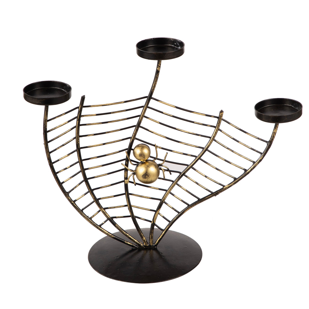 Spider Web Metal Candle Stand Style 3