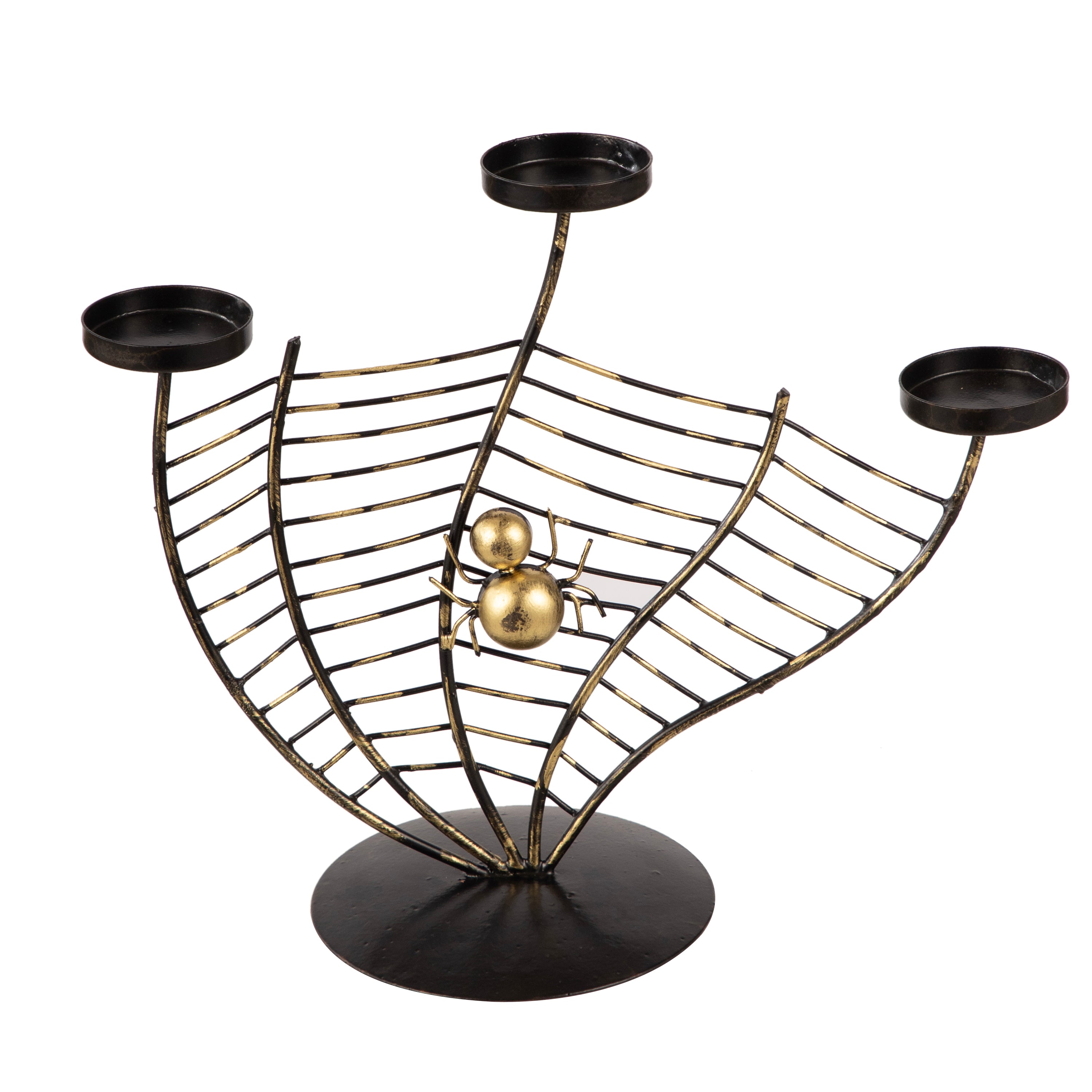 Spider Web Metal Candle Stand Style 3