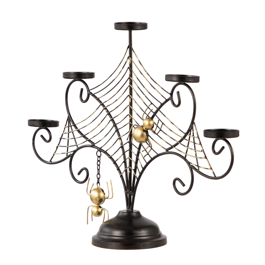 Spider Web Metal Candle Stand Style 4
