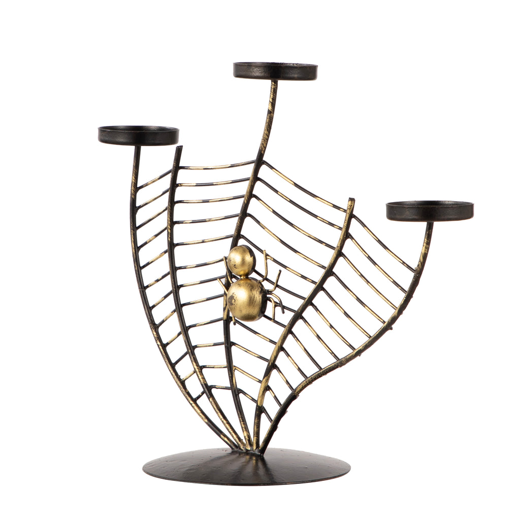 Spider Web Metal Candle Stand Style 3