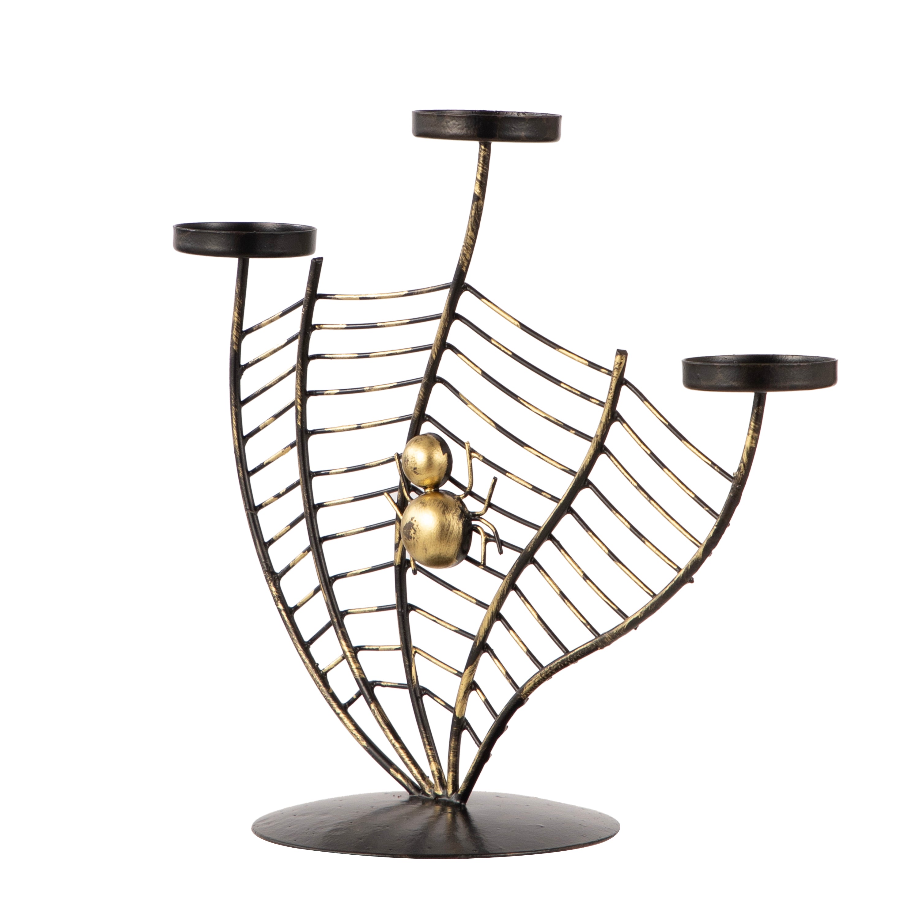 Spider Web Metal Candle Stand Style 3