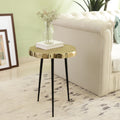 Hammered Gold Side Table