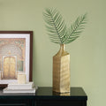Textured Gold Bottle Vase