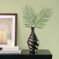 Twisted Black Sculptural Vase